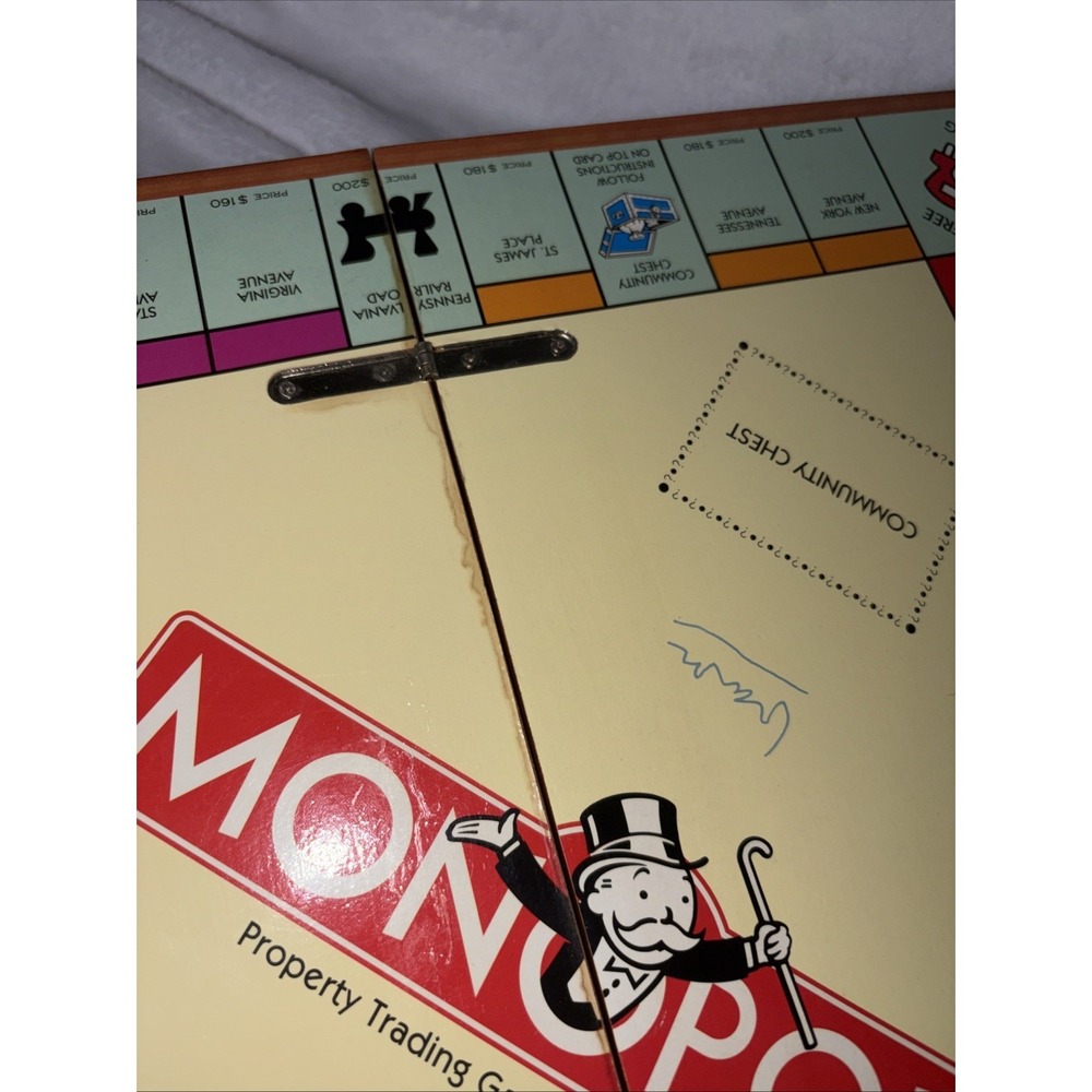 Michael Graves Design Monopoly Wooden Game Box Folds W/Storage Vtg 2002 Read GVC - Picture 6 of 16